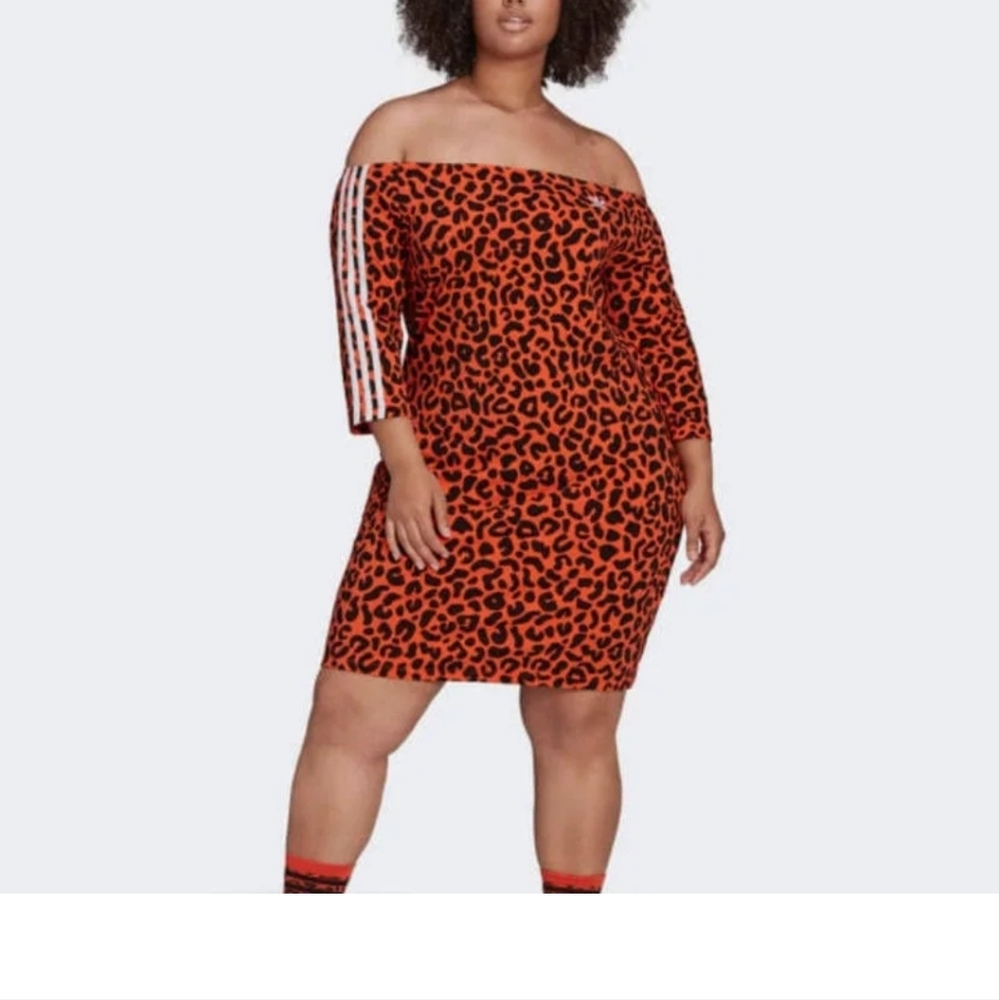 Adidas off the shoulder dress